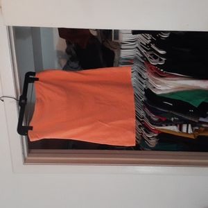 Heathered Hot Orange No Boundaries Tube Top